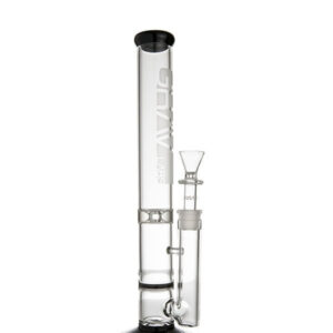 Grav Labs 16″ Stemless Water Pipe w/Honey Comb Disc – Black
