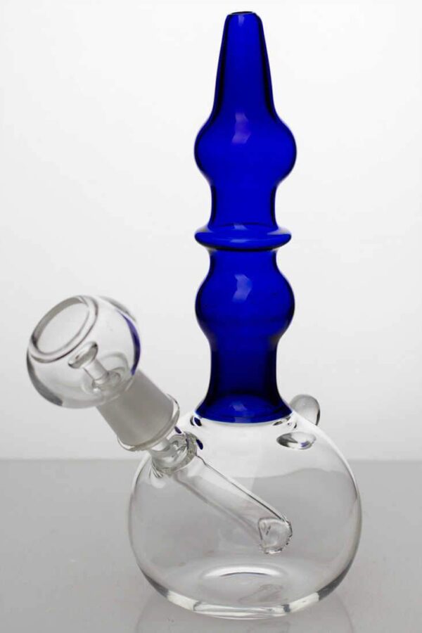 7″ 2-in-1 Blue glass water bubbler