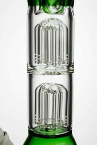 15" Double 6 Tree Arms Percolator | Water Glass Bongs | Free NZ Shipping