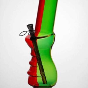 12" Acrylic Rasta Water Pipe | Acrylic Bongs For Sale | Free NZ Shipping
