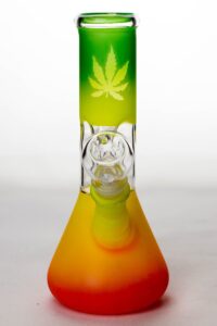 8″ rasta dome percolator beaker water bong