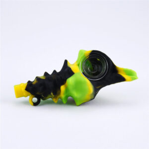 Silicone Conch Hand Pipe With Glass Bowl
