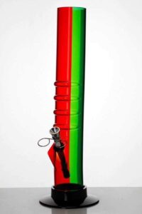 12" Acrylic Rasta Water Pipe | Acrylic Bongs For Sale | Free NZ Shipping
