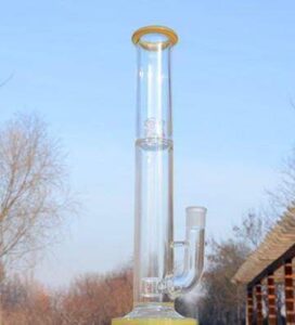 16 inch Glass Bong with Flower of Life perc and SOL splash guard 18.8mm
