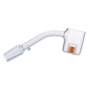 45 Degree Thermochromic Quartz Banger Yellow Glass | Dab Enail Bangers