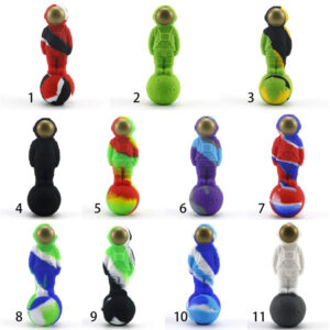 Silicone Honey Straw Astronauts Landing Moon Design