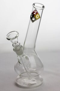 8″ glass water bong with bowl stem
