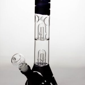 12" Double Dome Perc Beaker Bong | Cheap Bong For Sale | Free NZ Shipping