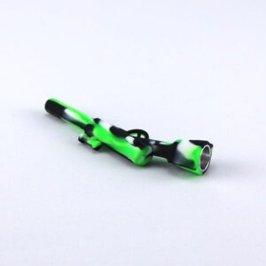 Rifle Silicone Pipe w/ Stainless Steel Bowl