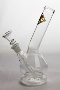 8″ glass water bong with bowl stem
