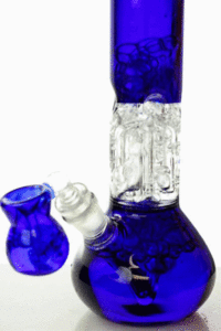11″ glass water bong with 4 arms percolator