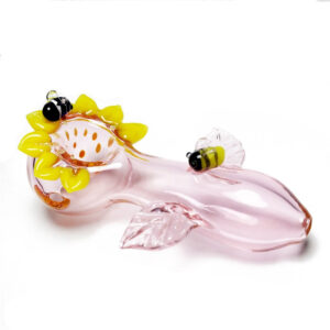 Sunflower Glass Pipe | Smoking Spoon Pipes For Sale | Free NZ Shipping