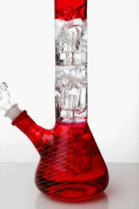 12" Double Dome Patterned Beaker Bong | Cheap Bongs | Free NZ Shipping