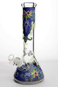 13" Luminous Flower Beaker Bong | Glass Bongs For Sale | Free NZ Shipping