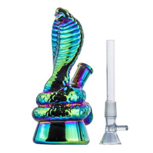 6.3" Electroplated Cobra Glass Dab Rig | Mini Water Pipes For Sale