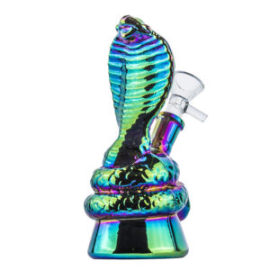 6.3" Electroplated Cobra Glass Dab Rig | Mini Water Pipes For Sale