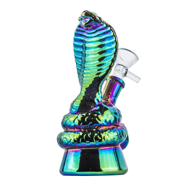 6.3" Electroplated Cobra Glass Dab Rig | Mini Water Pipes For Sale