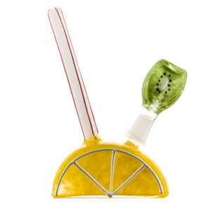 6.7" Lemon Theme Glass Bong | Wax/ Dab Rigs For Sale | Free NZ Shipping