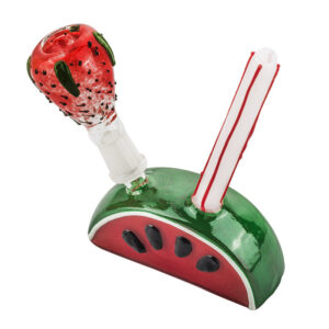 6.7" Watermelon Theme Bong | Dab/Wax Rigs For Sale | Free NZ Shipping