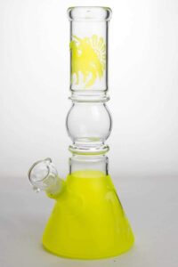 12" Coated Glass Water Bong | Beaker Bong For Sale | Free NZ Shipping