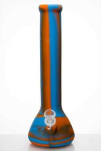 13″ stripe Silicone detachable beaker water bong