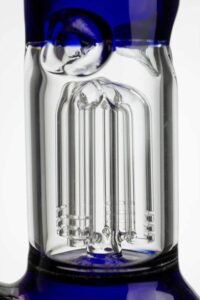 11″ glass water bong with 4 arms percolator