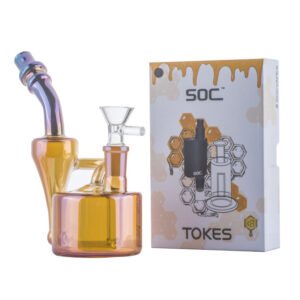6" Dual Chamber Dab Rig w/ SOC Tokes Vaporizer Set | Free NZ Shipping