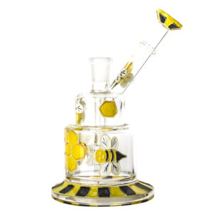 6 Honeybee Pattern Glass Water Bong  Bongs For Sale  Free NZ Shipping