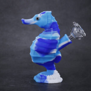 6" Seahorse Theme Silicone Dab Rig | Wax Rigs For Sale | Free NZ Shipping