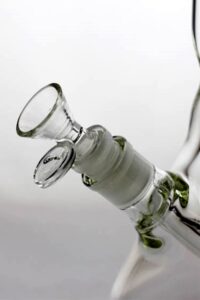 18" Genie Color Dot Curved Tube | Water Glass Bongs | Free NZ Shipping