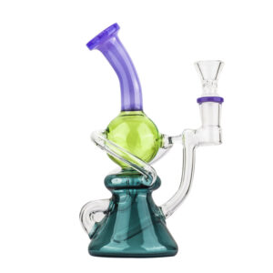 7.5 Colored Recycler Glass Dab Rig Wax Rigs For Sale  Free NZ Shipping