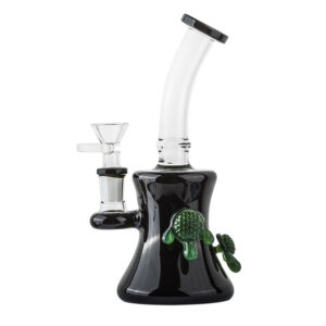 7.8" Bent Neck Black Boro Glass Dab Rig | For Sale | Free NZ Shipping