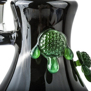 7.8" Bent Neck Black Boro Glass Dab Rig | For Sale | Free NZ Shipping
