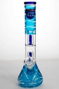 12″ infyniti double shower head beaker Bong
