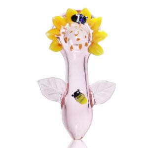 Sunflower Glass Pipe | Smoking Spoon Pipes For Sale | Free NZ Shipping