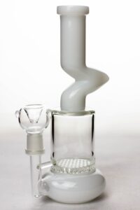 8″ honeycomb flat diffused kink bubbler