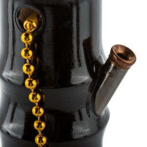 7" Black Wooden Water Bong For Dry Herbs For Sale | Free NZ Shipping