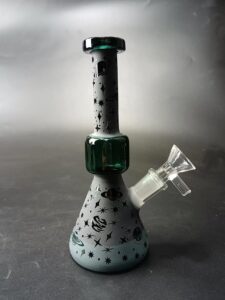 7" Funny Pattern Glass Beaker Bong/Water Pipes For Sale | Free NZ Shipping