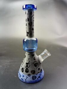 7" Funny Pattern Glass Beaker Bong/Water Pipes For Sale | Free NZ Shipping