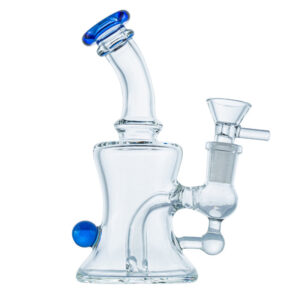 7" Mini Glass Dab Rig w/ Marble | Wax Rigs For Sale | Free NZ Shipping