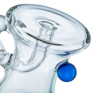 7" Mini Glass Dab Rig w/ Marble | Wax Rigs For Sale | Free NZ Shipping