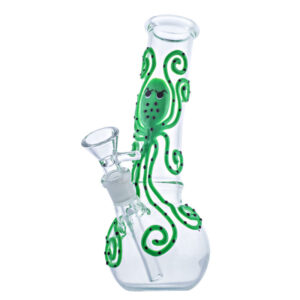 7" Octopus Pattern Glass Bong | Water Pipes For Sale | Free NZ Shipping