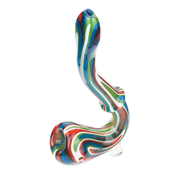 Colorful Swirl Sherlock Bubbler | Glass Pipes For Sale | Free NZ Shipping