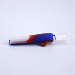 Portable Mini Silicone Hand Pipe With Glass Bowl