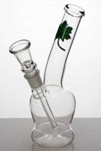 7″ glass water bong with bowl stem