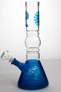 12" Coated Glass Water Bong | Beaker Bong For Sale | Free NZ Shipping