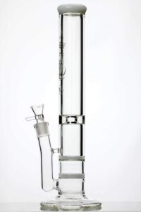 15" Double Flat Glass Water Bong | Bongs For Sale | Free NZ Shipping