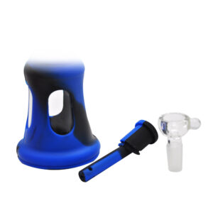 8" Straight Glass Silicone Bong | Dab Rigs For Sale | Free NZ Shipping