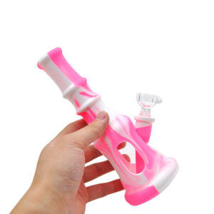 8" Straight Glass Silicone Bong | Dab Rigs For Sale | Free NZ Shipping