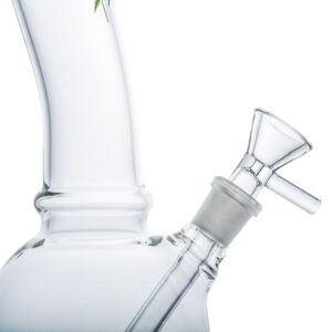 8.3" Leaf Print Mini Glass Bong | Cheap Bongs For Sale | Free NZ Shipping